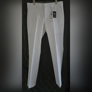 Men's Skinny Tailored White Dress Pants